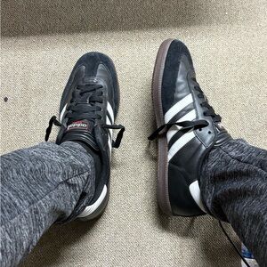 Adidas Classic Black and White Trainers